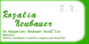 rozalia neubauer business card